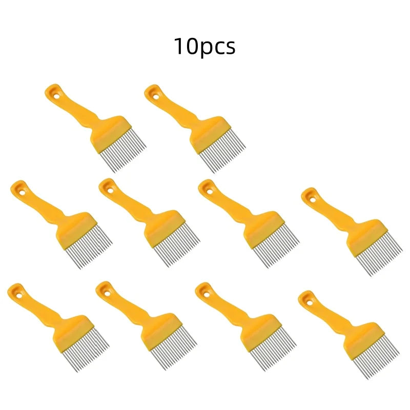 Beekeeping Tools 18 Pin Bee honey Forks Straight Needles Uncapping Forks handle Stainless Steel Honey Sparse Rake Shovel Comb