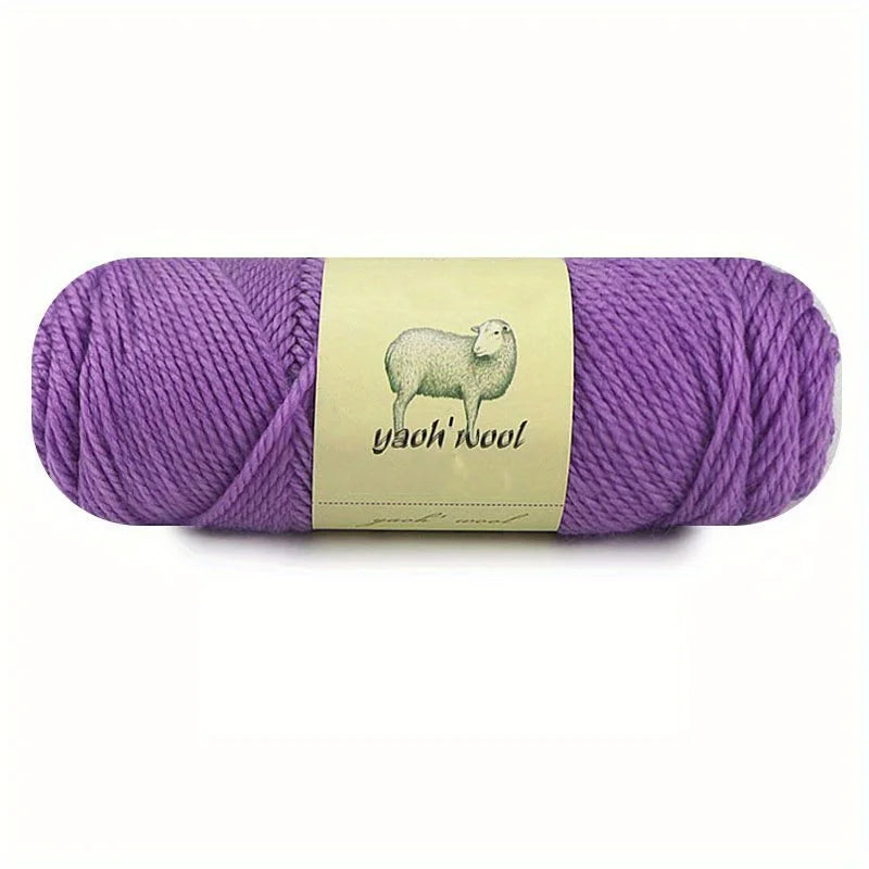 100g 50% Wool and 50% Acrylic Yarn for Hand Knitting and Crocheting Sweaters Blankets Hats and Shawls