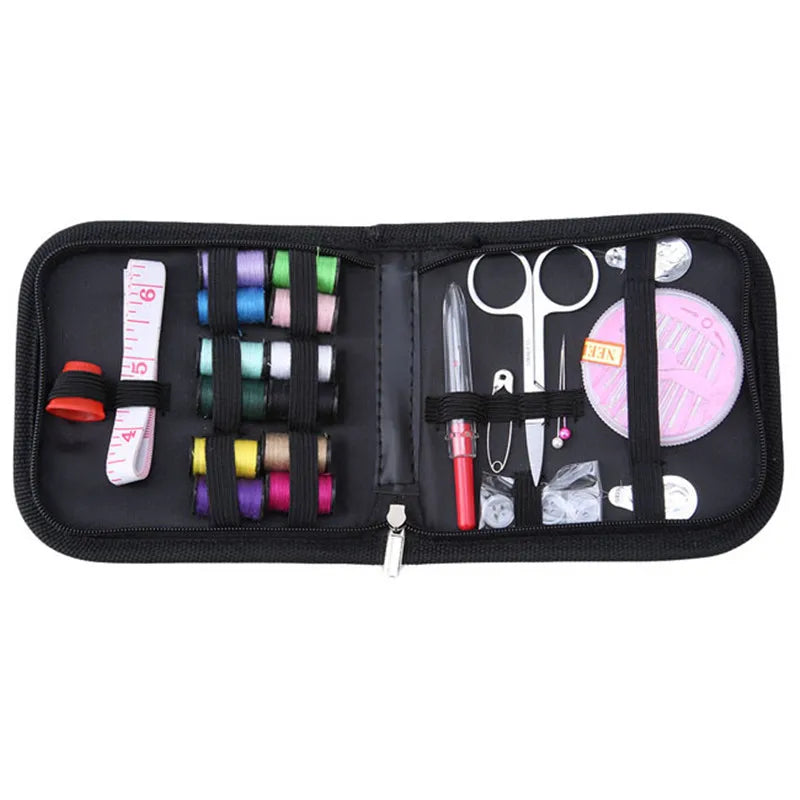 1set  Portable Mini Travel Household Sewing Box Set Sewing Kit Storage Bags Sundries Organizer Home Tools Sewing Accessories