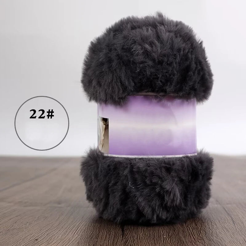 Imitation Fur Yarn 200g Knitting Warm Slippers Hats