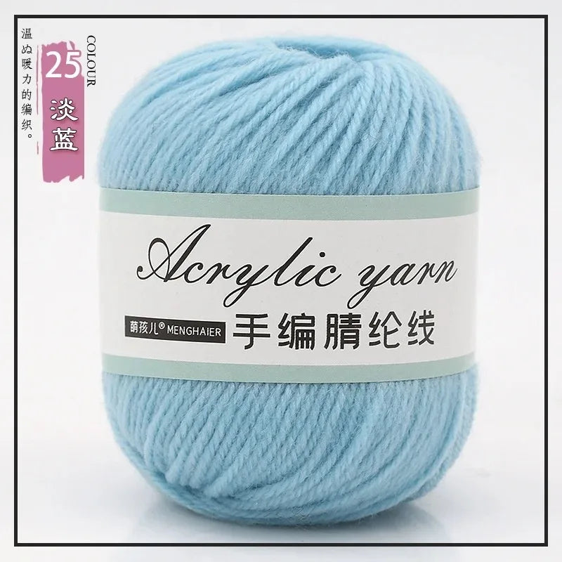 Four Strands Acrylic Knitting Yarn For DIY Handwoven Starter