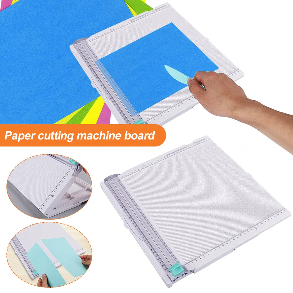 Paper Trimmer Scoring Board Craft Paper Cutter Photo Scrapbook Blades Cutting Machine Folding and Scorer for Photo W3JD