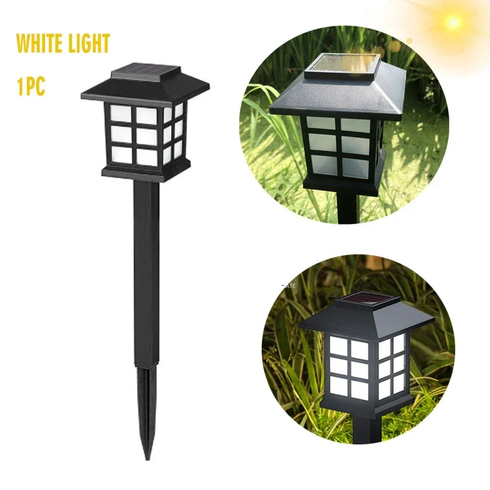 Outdoor Solar Lights Garden Lights Solar Powered Lamp Lantern Waterproof Landscape Lighting Pathway Yard Lawn Garden Decoration