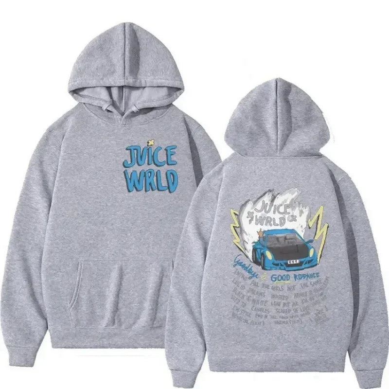 Juice WRLD Hoodies Men Women Hooded Sweatshirts Fashion Hip Hop Casual Pullovers Autumn Boys Girls Black Streetwear Juicewrld