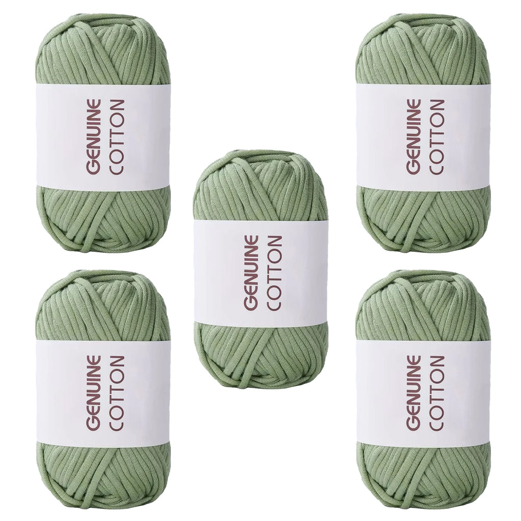 10 Pieces 50g Genuine Cotton Yarn for Beginner Crochet Easy Hand Knitting Weaving DIY Scarves Blankets Hats