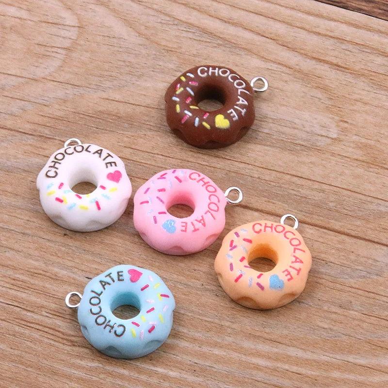 10Pcs 37 Styles Mix Fruit Animals Popsicle Candy Resin Earring Charms Diy Findings Keychain Bracelets Pendant For Jewelry Making