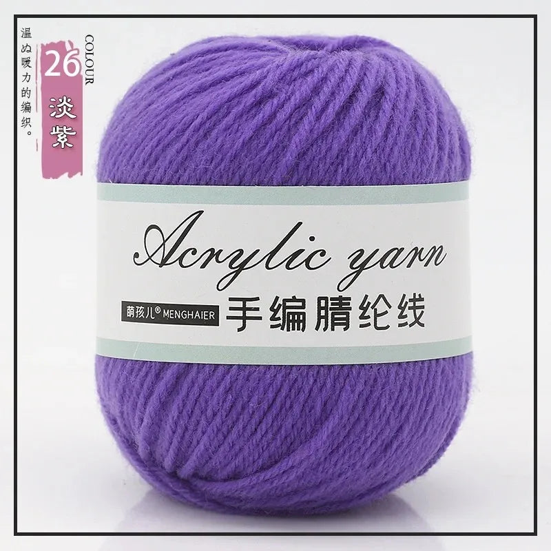 Four Strands Acrylic Knitting Yarn For DIY Handwoven Starter