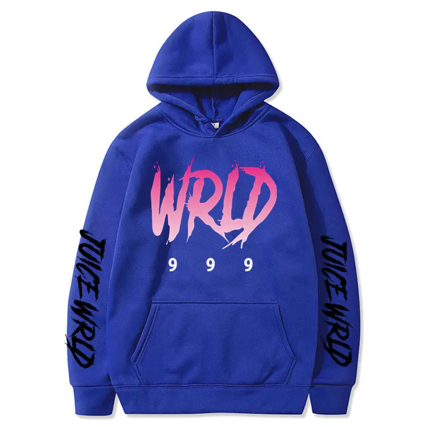 Rapper Juice Wrld 999 Letter Printed Hoodie Y2k Women's Casual Fashion Sportswear Autumn/Winter Hoodie Men's Women's Clothing