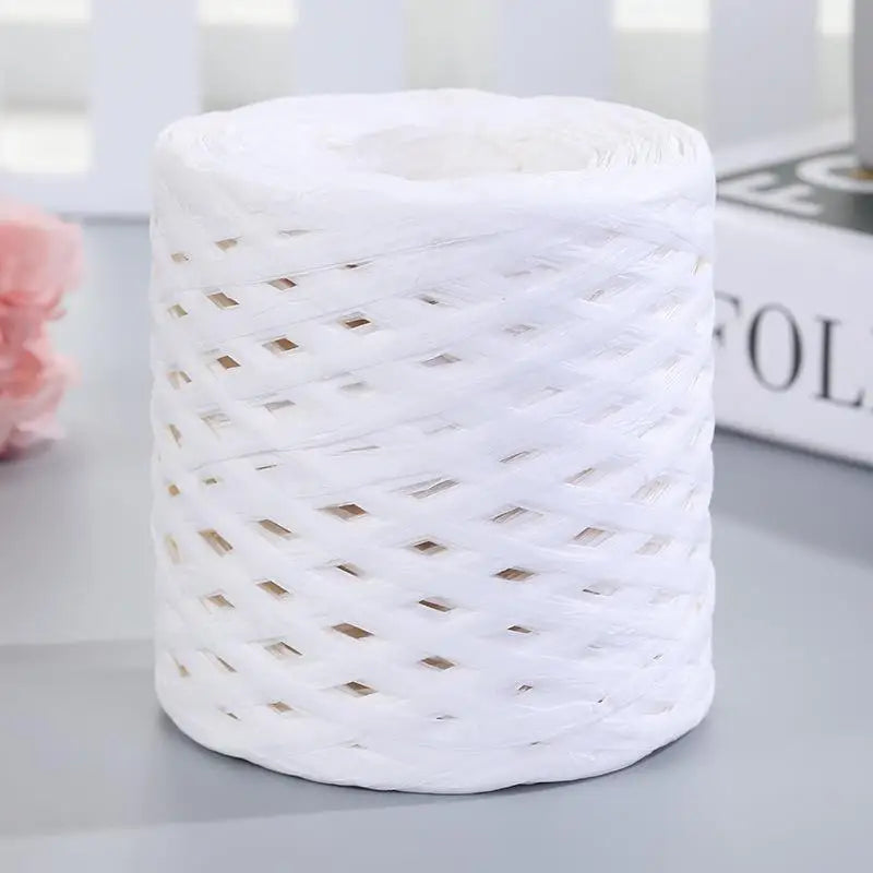 Natural Raffia Straw Yarn For Knitting Crochet Sunhat Bag