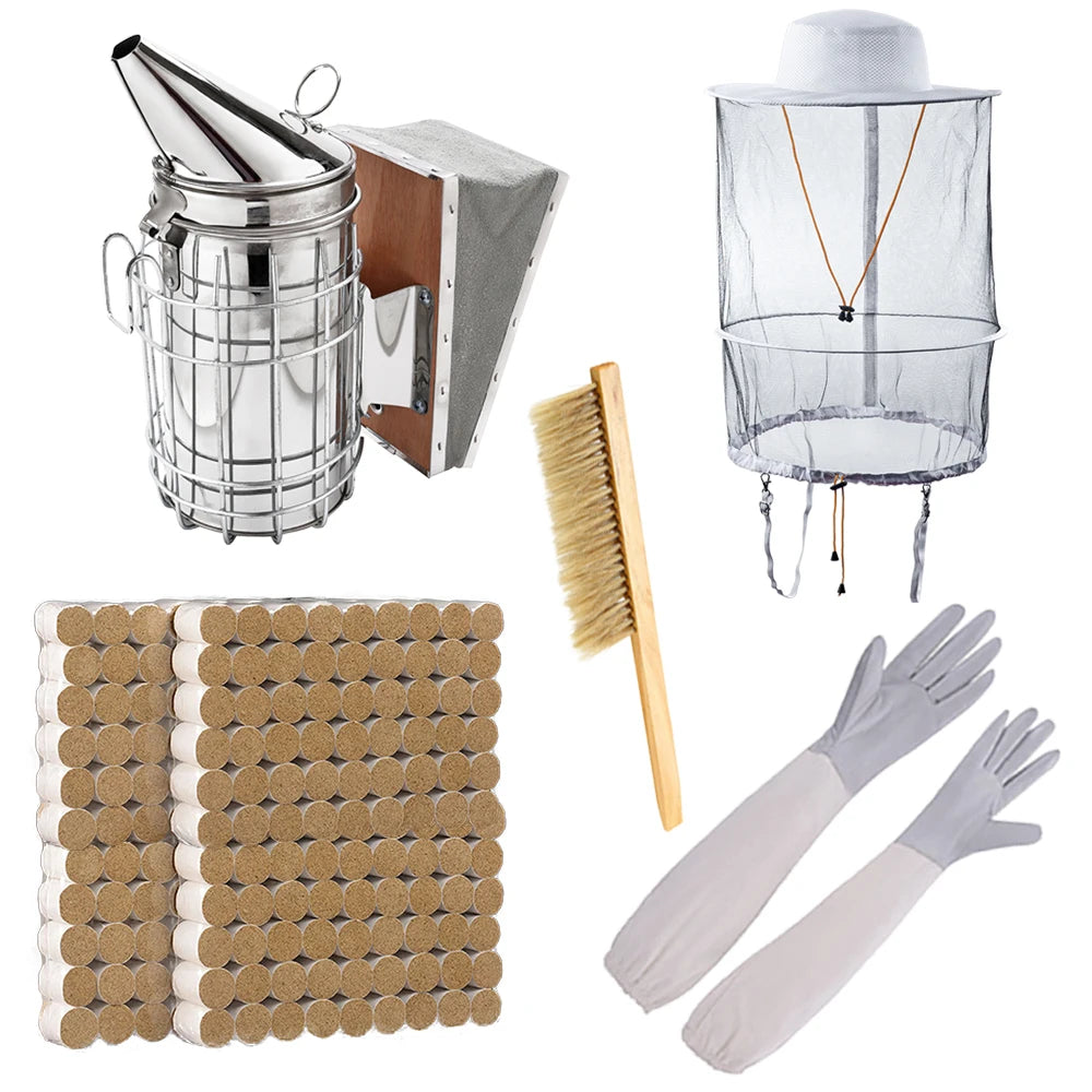 Beekeeping Smoker and Tools Kit Bee Smoker Beehive Smoker Set Beekeeping Accessory for Beekeeping Supplies Starter Kit