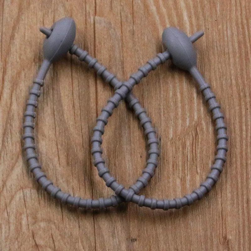 10Pcs/Lot 13 Color Silicone Reusable Bag Ties Twist Wire Fasten Cable Zip Tie Headset Data Line Universal Magic