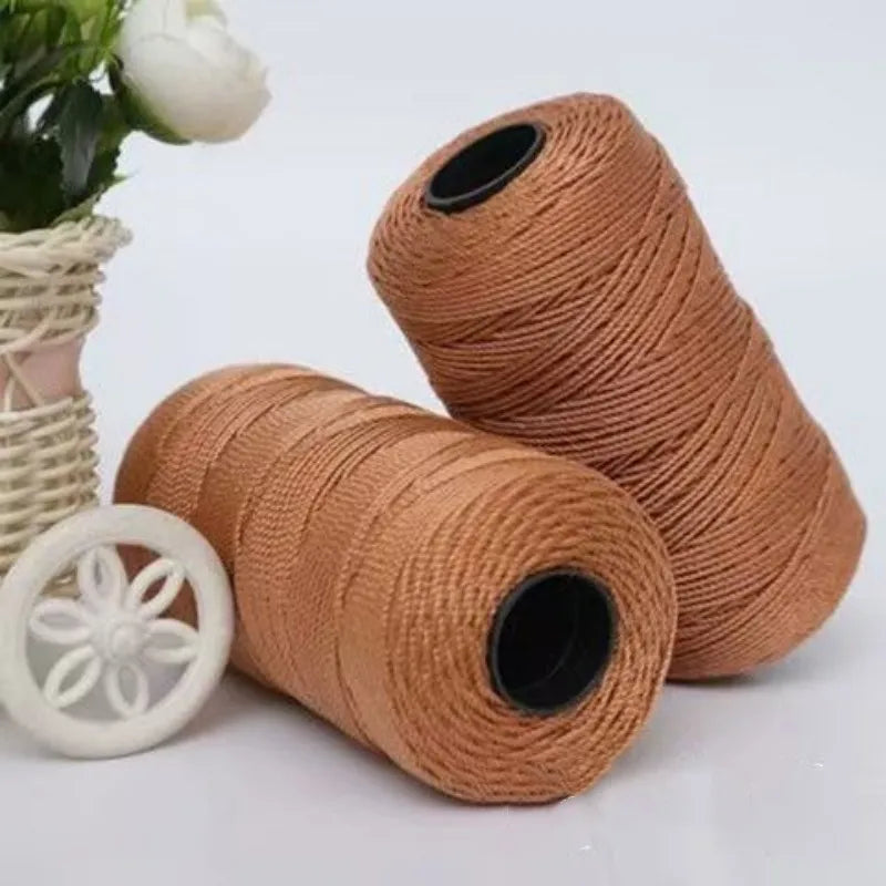 1.5mm 200m Summer Crochet Yarn Ice Silk Craft Thread for Hats Dolls Sewing Bags Crocheting