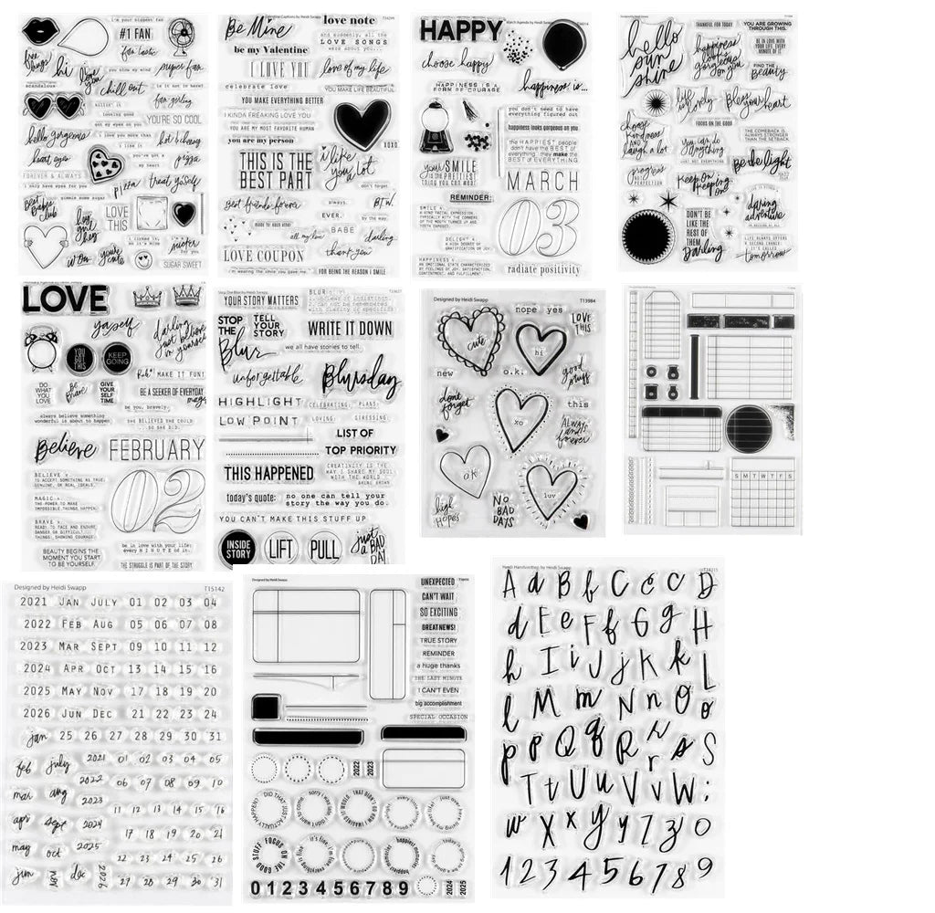 2023 New English Clear Silicone Stamp / Seal For DIY Scrapbooking / Album Decorative Clear Stamp Sheets A7232