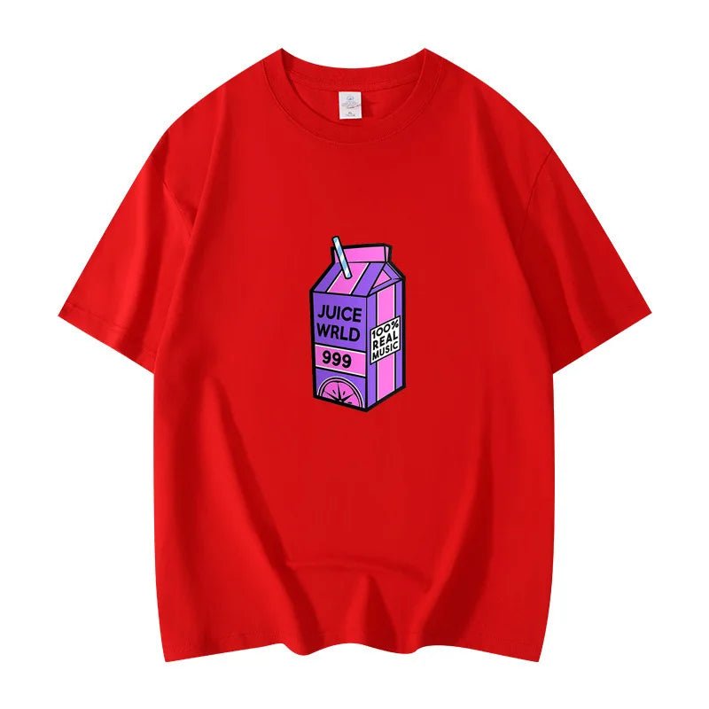 Rapper Juice Wrld 999 Short T Shirt Men's Women's Letter Printed Tshirts Y2k Casual Fashion Sportswear Summer Clothing