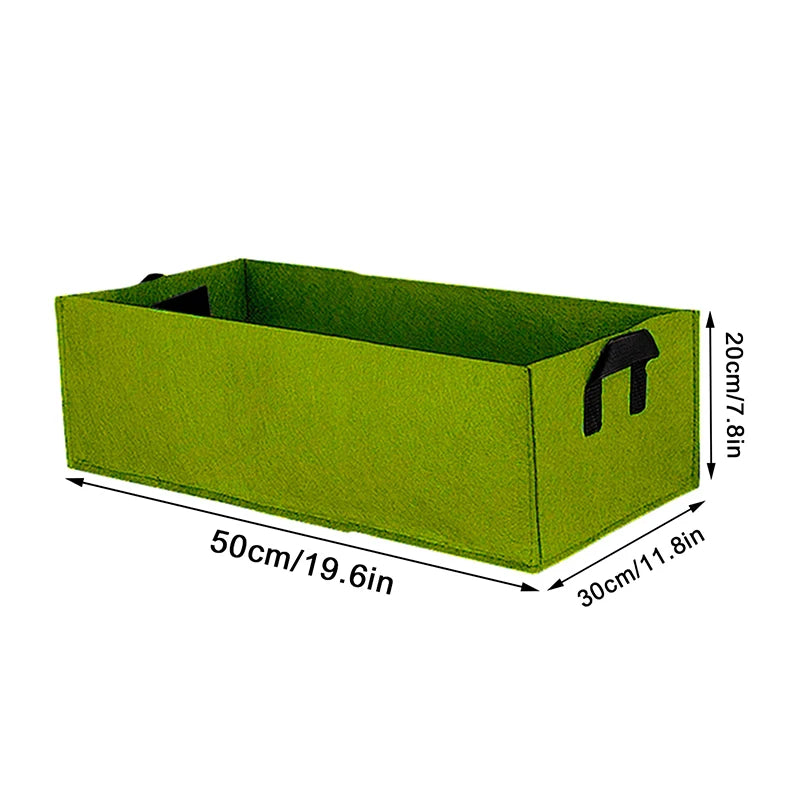 Garden Flower Planter Raised Plant Bed Elevated Vegetable Box Planting Grow Bag Nursery Plant Pot Outdoor Flower Container