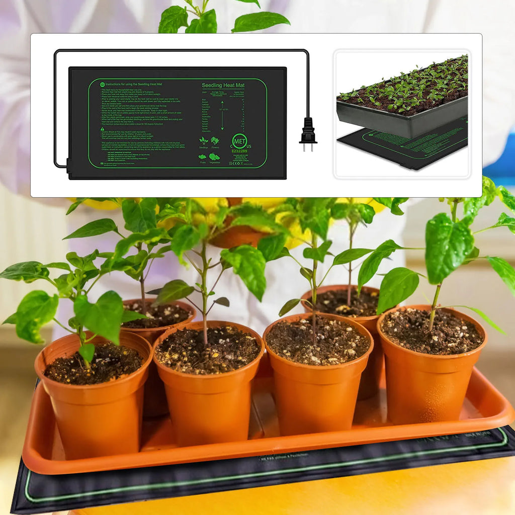 Plant Heating Mat Waterproof Plant Seed Germination Nurturing Heating Mat Temperature Controller Carpet For Seedling Germination