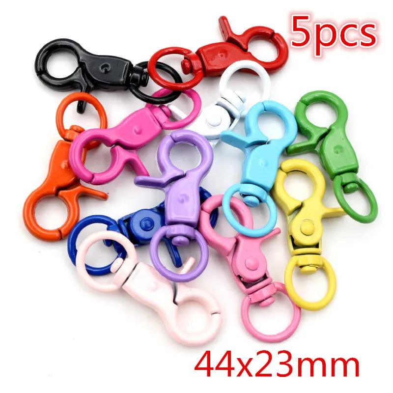 Colorful Mixed Alloy Split Jump Rings Lobster Clasp Eyelets Screw Pins Keychain DIY Jewelry Making Accessories Supplies