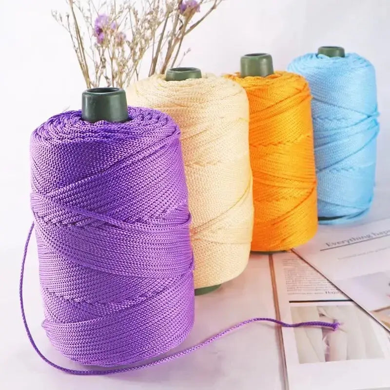 Lightweight Ice Silk Thread 225g Handcrafted Yarn for Summer Hats Storage Baskets and Seat Cushions