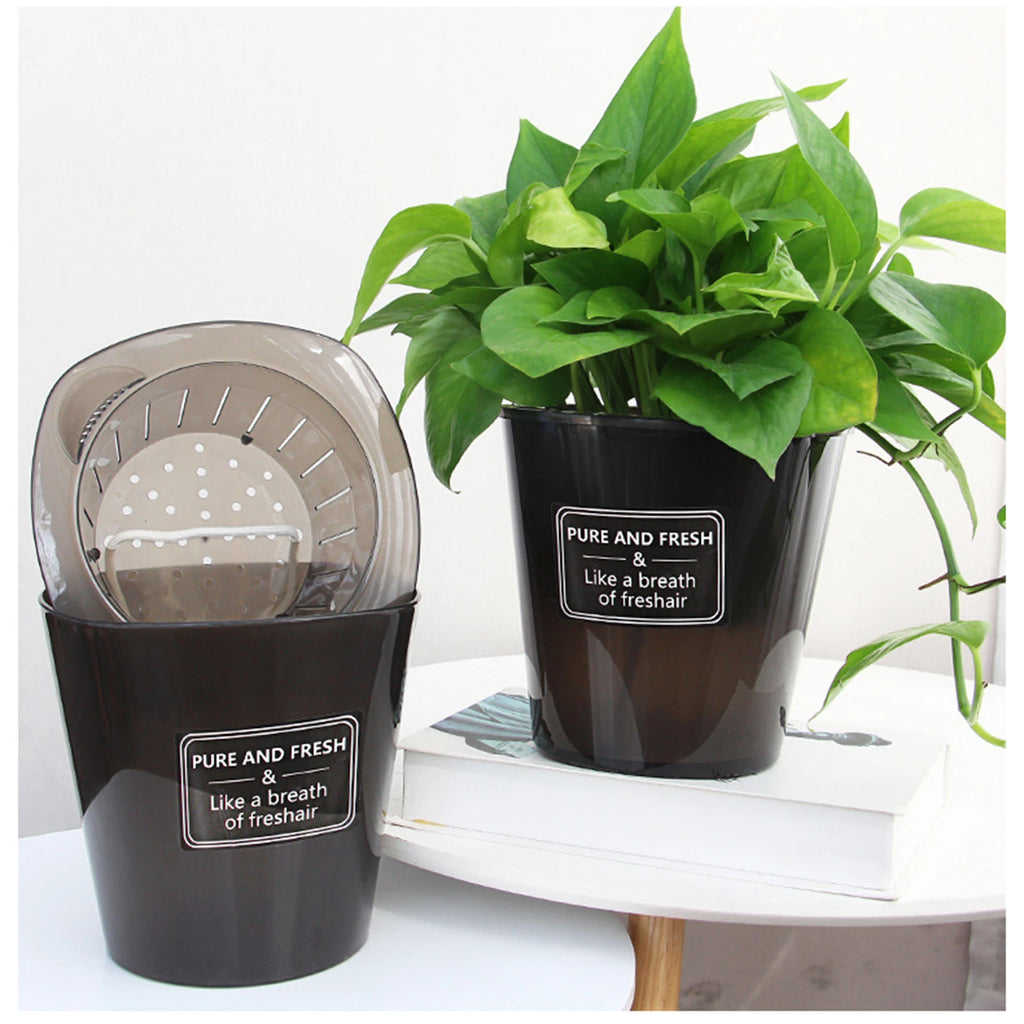 Translucent and Detachable Flower Pot No Deformation Pretty Flower Pot for Plant Roots Breathing and Draining Better