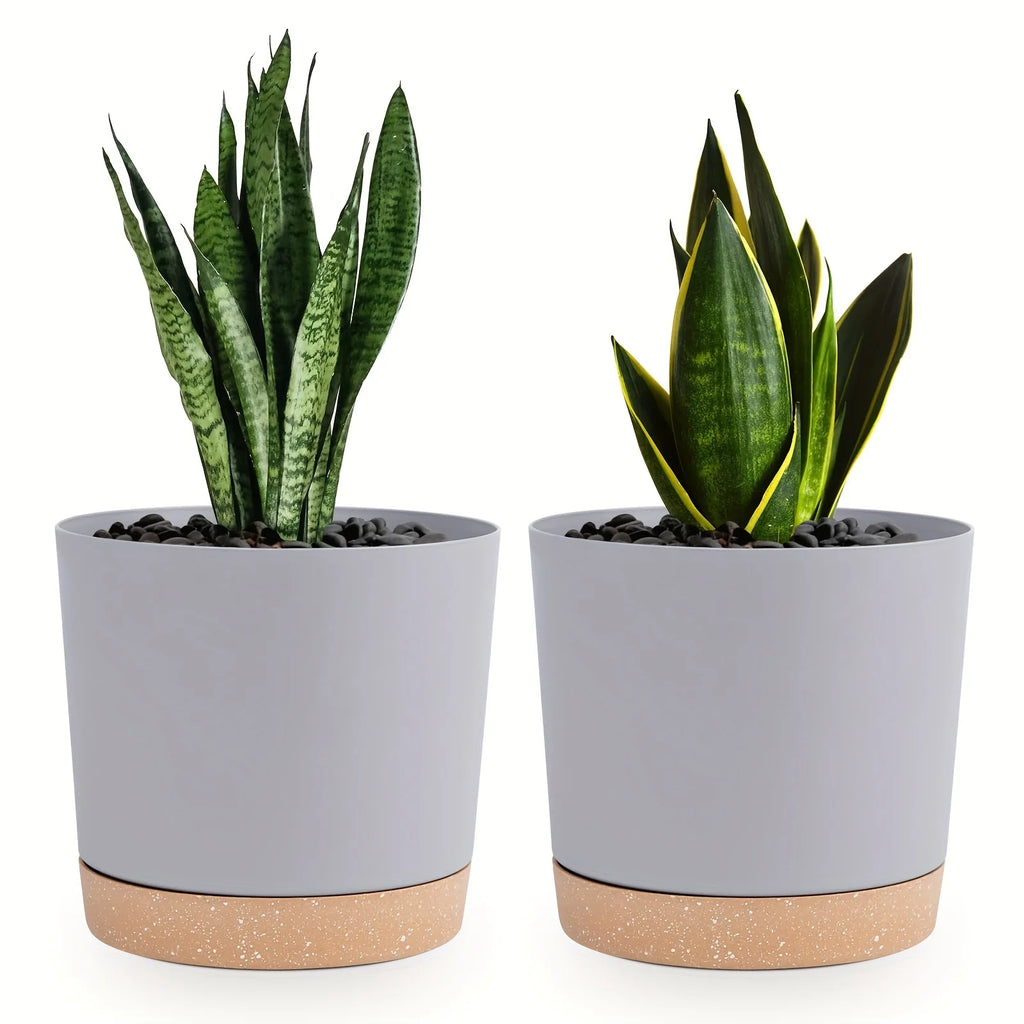 2pcs 16.51cm Flowerpot Removable Bottom Round Flower Pot 6.5inch Detachable Bottom Flower Pot Outdoor Garden Home Supplies