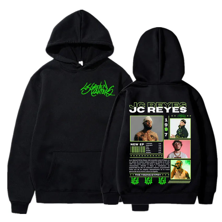 Rapper Jc Reyes Album Tour 2025 Graphic Hoodies Men Women Harajuku Hip Hop Fashion Hooded Sweatshirts Hoodie Casual Pullovers