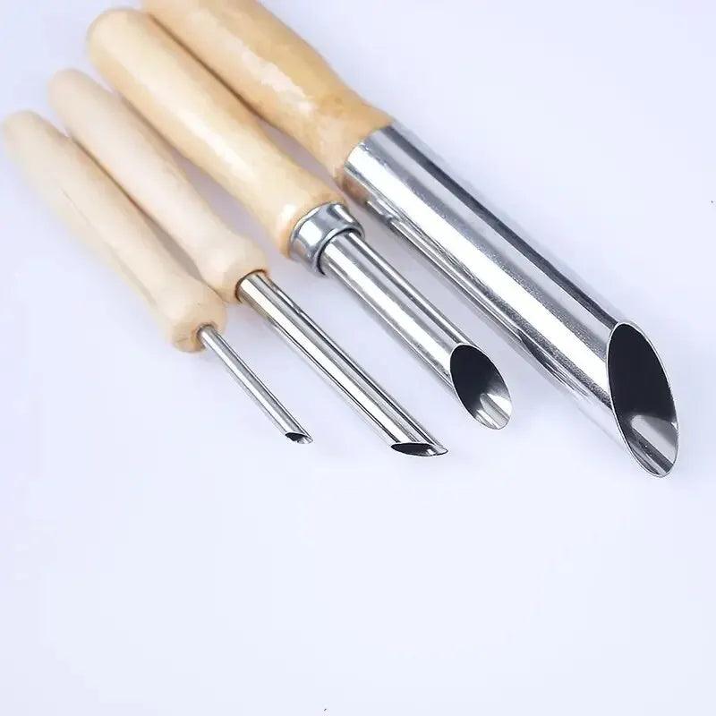 Pottery Semicircle Hole Punch Soft Pottery Mud Mud Pottery Mud Shaping Sculpture Handmade DIY Clay Oil Mud Punch Tool