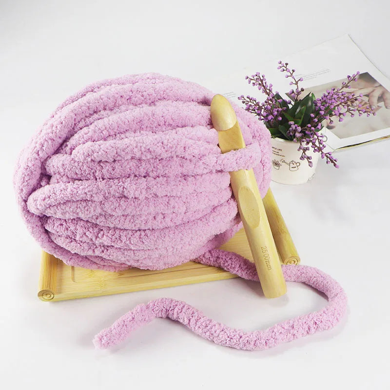 Thick Ice Strip Wool Good Looks Sausage Yarn Soft Finger Knitted Blanket Cat Nest Thread Hook Bag Seat Cushion