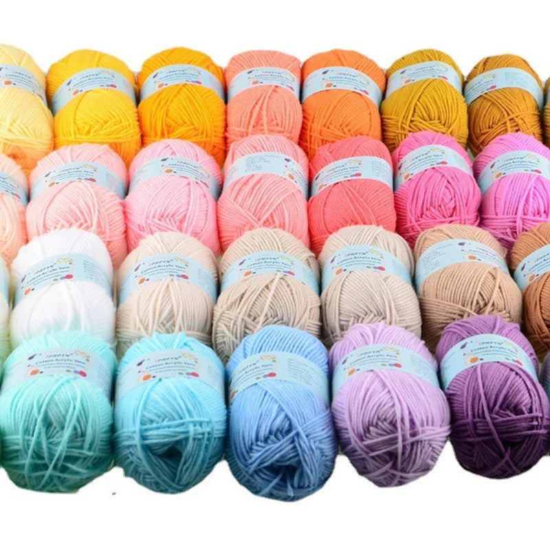 50g 1pc Crocheting milk Cotton yarn Acrylic knitting yarn DIY amigurumi sweater hat line bag blanket slipper line