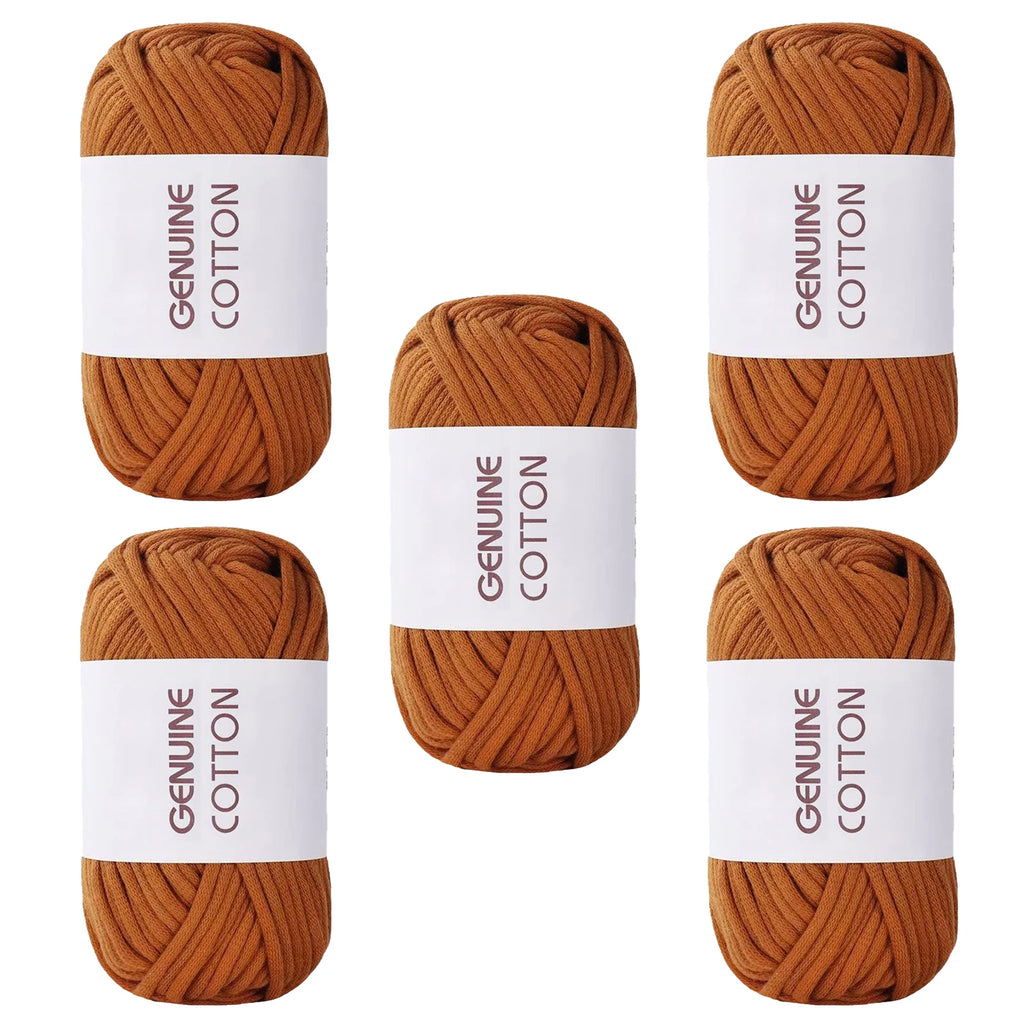 10 Pieces 50g Genuine Cotton Yarn for Beginner Crochet Easy Hand Knitting Weaving DIY Scarves Blankets Hats