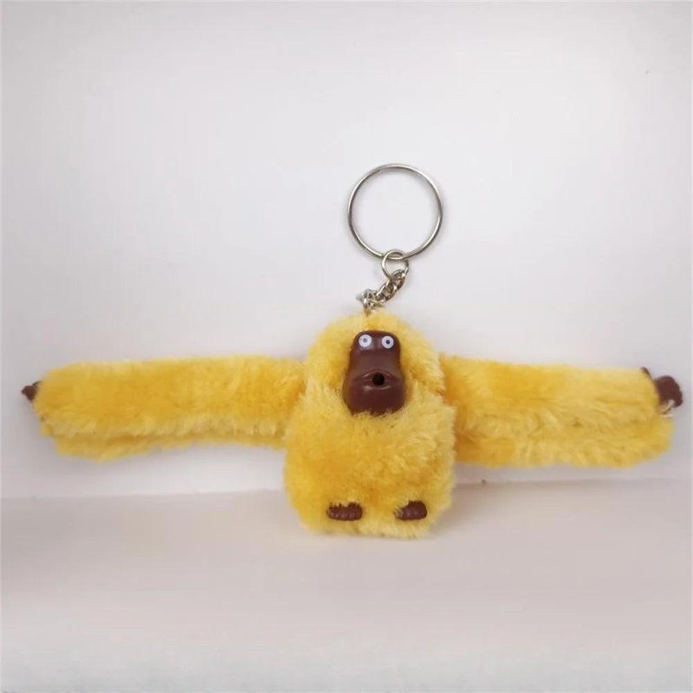 Funny Plush Monkey Keychain Gorilla Long Arm Animal Backpack Pendant Handbag Key Ring Decoration Adult Birthday Gifts Kids Toys