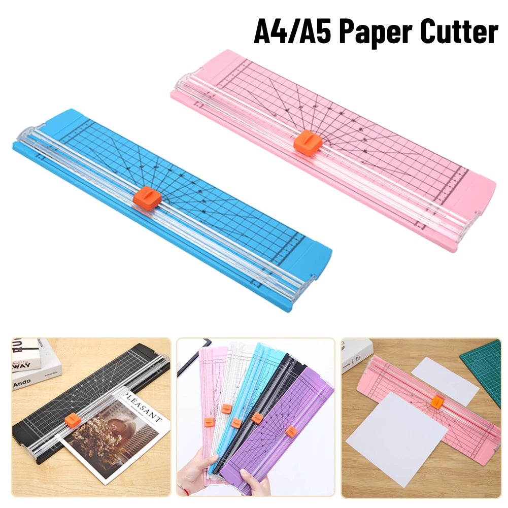 A4/A5 Paper Cutting Guillotine Paper Cutter with Pull-out Ruler for Photo Trimmers Scrapbook Lightweight Paper Cutting Machine