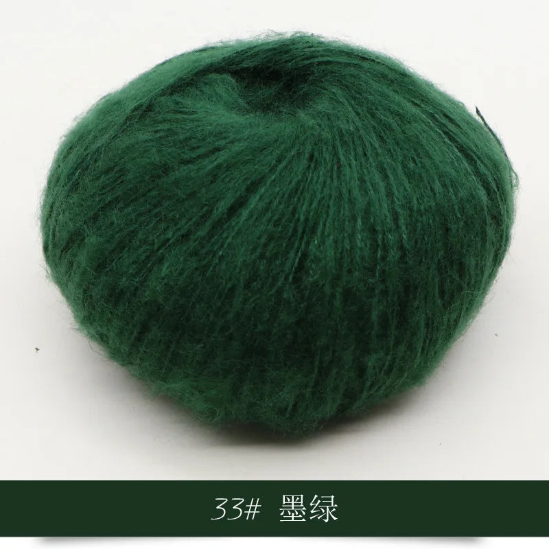 Mohair Yarn 25g Soft Knit Wool For Scarves And Sweaters