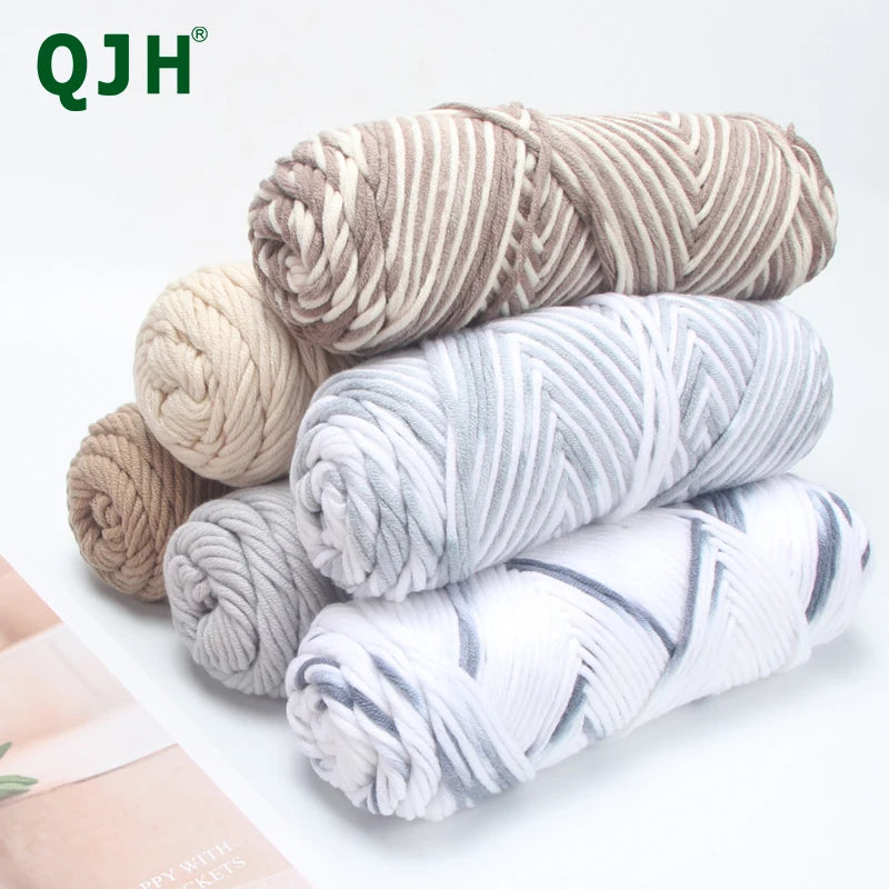 1Pcs Worsted Cotton Yarn - 8 Skeins, 100g/3.52oz, Crocheting/Knitting Medium Roving for Scarves, Hats, Sweaters,Gloves,Socks,etc