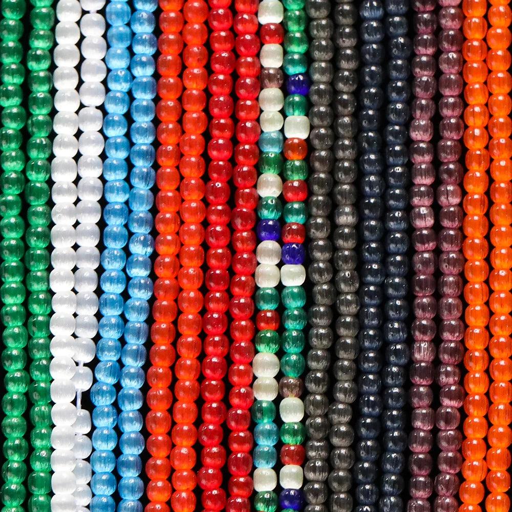 180pcs/Strand 2mm Glass Cat Eye Beads Mini Round Loose Spacer Bead for Earrings Bracelet Necklace Jewelry Making Accessories