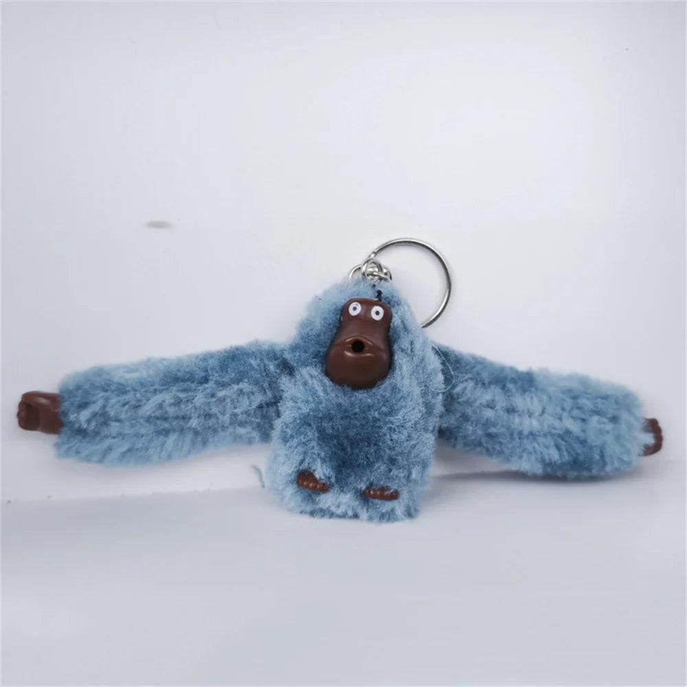Funny Plush Monkey Keychain Gorilla Long Arm Animal Backpack Pendant Handbag Key Ring Decoration Adult Birthday Gifts Kids Toys