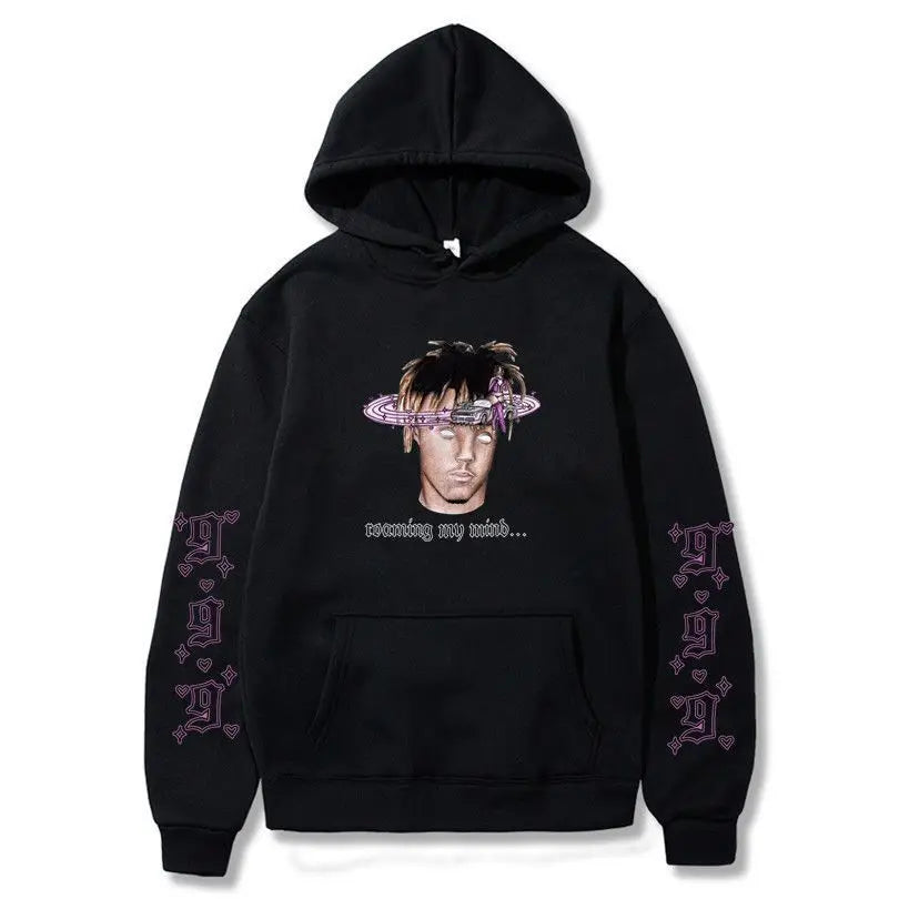 Rapper Juice Wrld 999 Letter Printed Hoodie Y2k Women's Casual Fashion Sportswear Autumn/Winter Hoodie Men's Women's Clothing