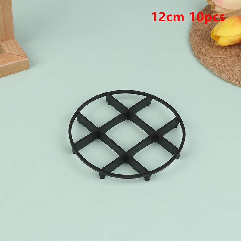 10Pcs 12-25cm Flower Pot Tray Anti Rot Root Plastic Saucer Bracket Drip Plant Flowerpot Tray Indoor Home Garden Supplies