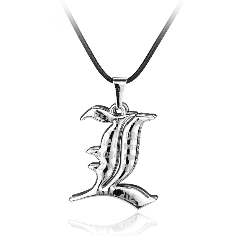 Hot Anime Death Note Necklace Rope Leather Choker Fashion Black Necklace For Women And Men Accessory