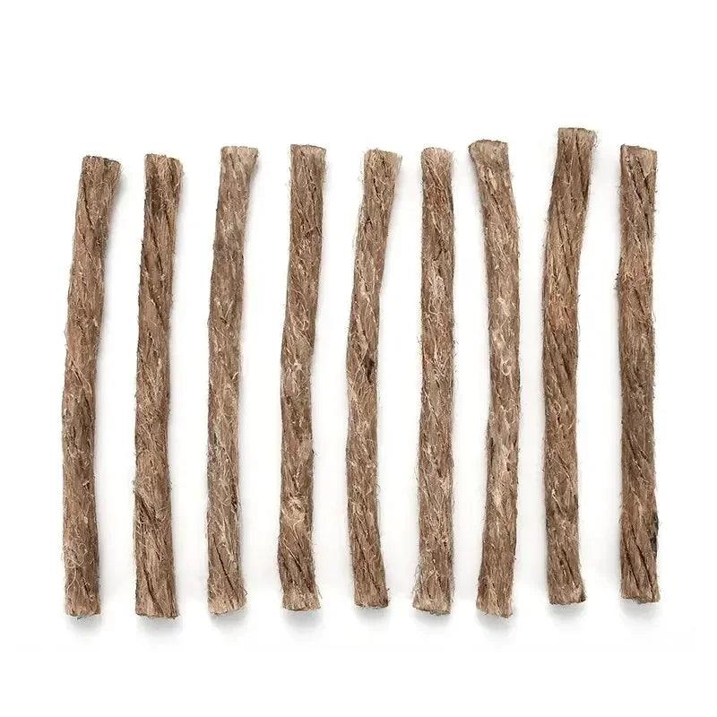 410pcs Beeswax Hemp Rope Outdoor Camping Picnic BBQ Supplies First Aid Accessory Wood Burning Fireplace Ignition Hemp Ropes