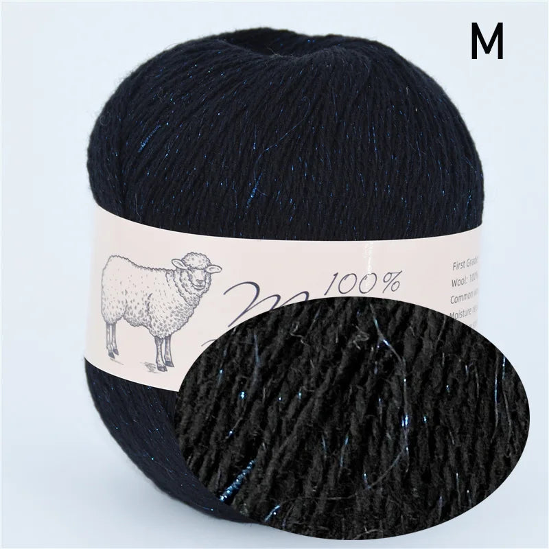 100 Percent Wool Yarn for Knitting Lightweight Crochet Thick Thread Hand Knitted Mohair Sweater Merino Wool 50g