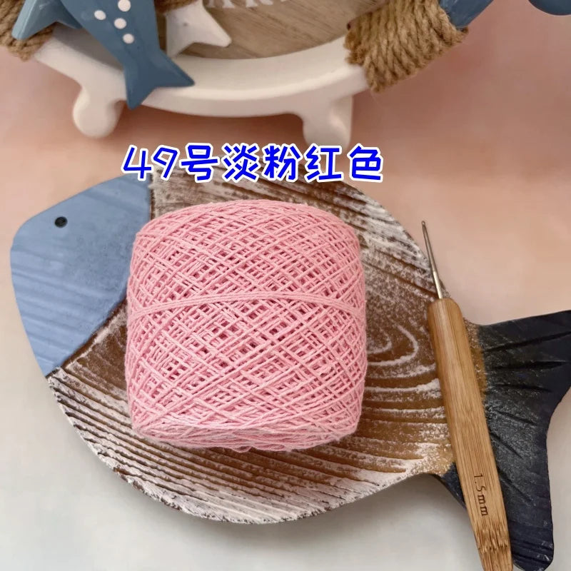 100g 100% Cotton Crocheting Lace Yarn for Hand Knitting and Amigurumi Projects