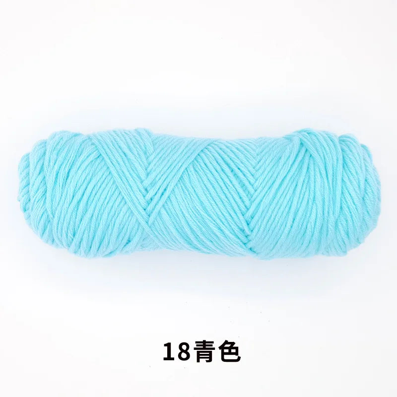 Milk Cotton Yarn 8 Ply Acrylic Crochet For Amigurumi Doll