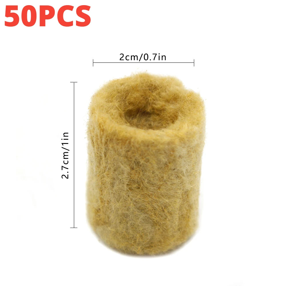 50-200pcs Seedling Grow Plug Hydroponic Grow Media Cubes Plant Cubes Soilless Substrate Seeded Rock Wool Plug Seedling Block
