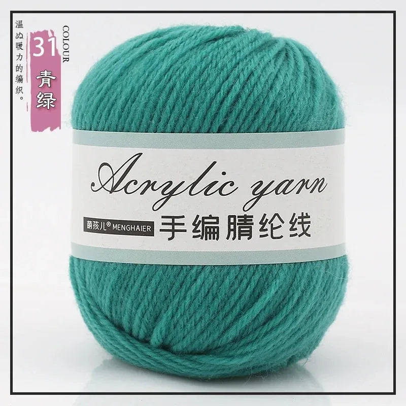 Four Strands Acrylic Knitting Yarn For DIY Handwoven Starter