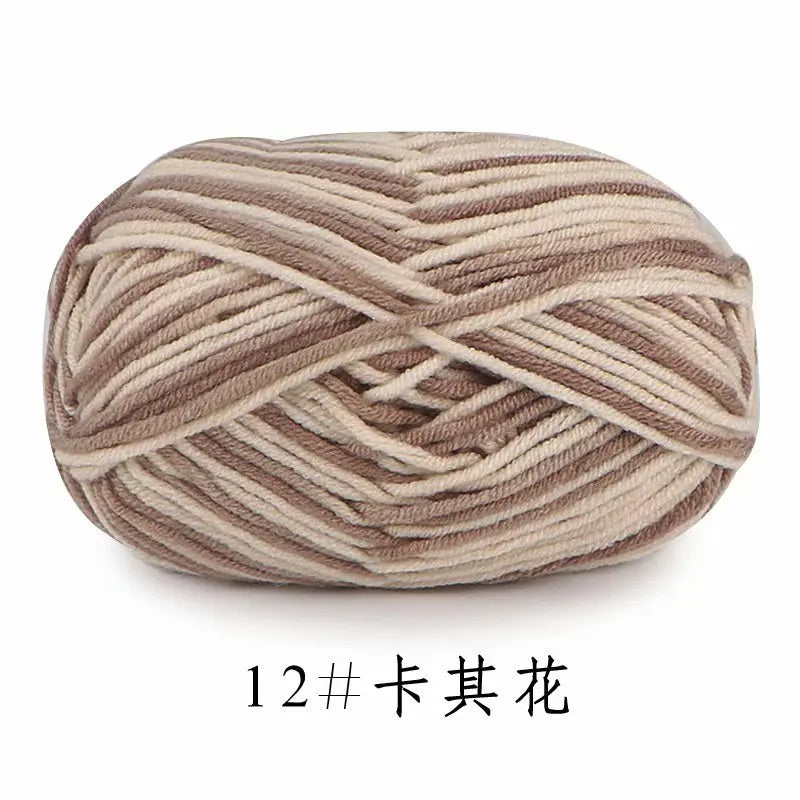 Milk Cotton Five Strand Gradual Change Wool Baby Knitting