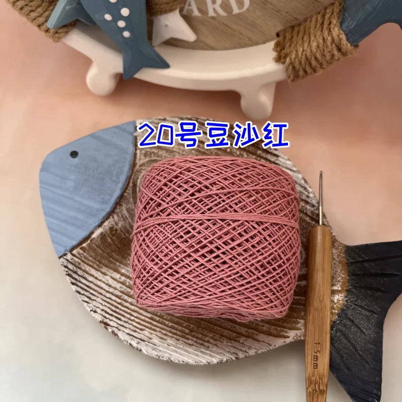 100g 100% Cotton Crocheting Lace Yarn for Hand Knitting and Amigurumi Projects