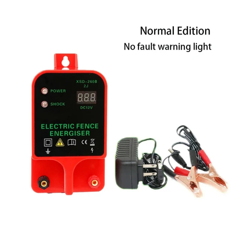 10km Farm Electric Poultry Equipments Portable Power Solar Panel Electric Fence Energizer Metal Garden Fence Fence Accessories