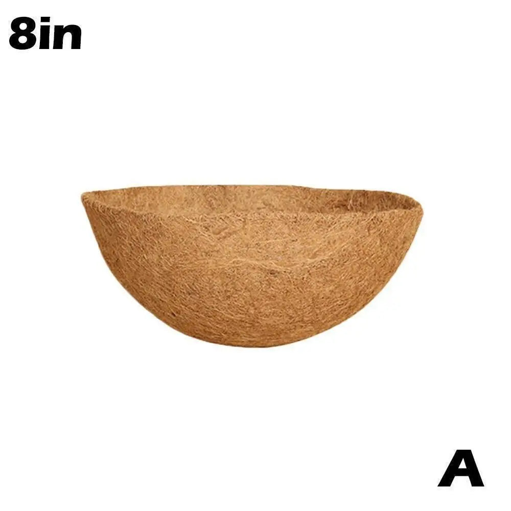 8/10/12/14/16/18 Inch Hanging Basket Liner Round Coconut Liners for Planters 100% Natural Coco Basket Replacement Liner Outdoor