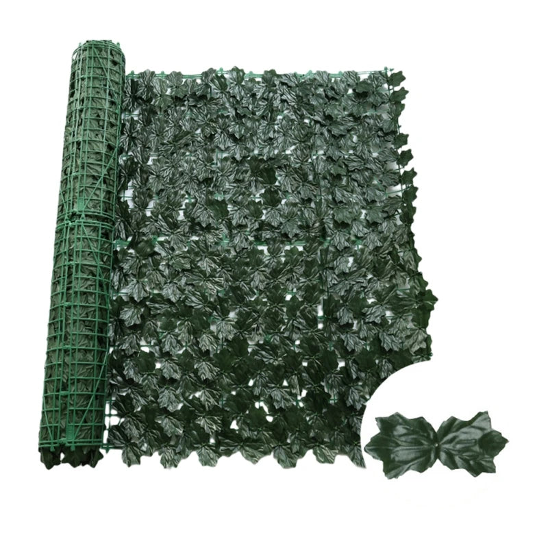 50x100/300cm Artificial Ivy Hedge Green Leaf Fence Panels Faux Privacy Fence Screen for Home Outdoor Garden Balcony Decorations