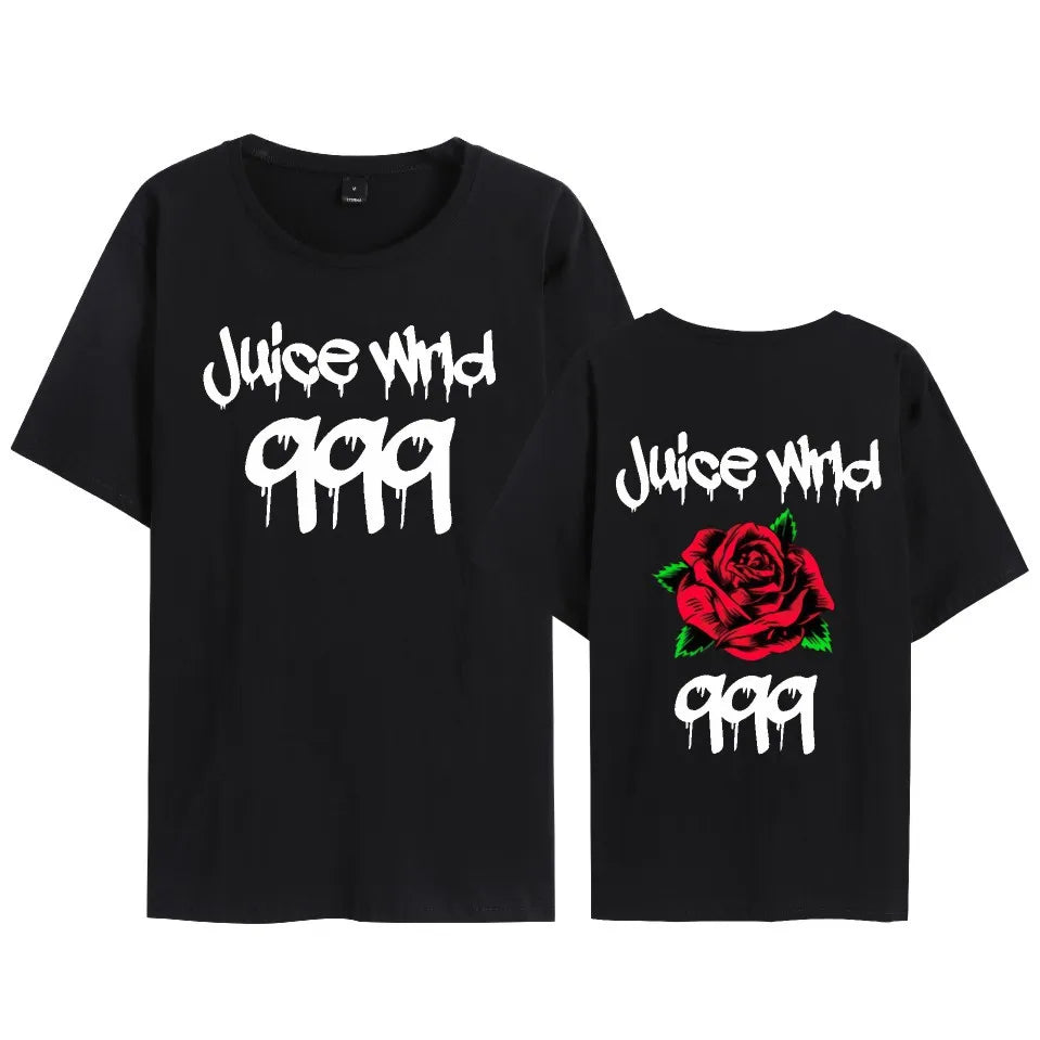 Rapper Juice Wrld 999 Short T Shirt Men's Women's Letter Printed Tshirts Y2k Casual Fashion Sportswear Summer Clothing
